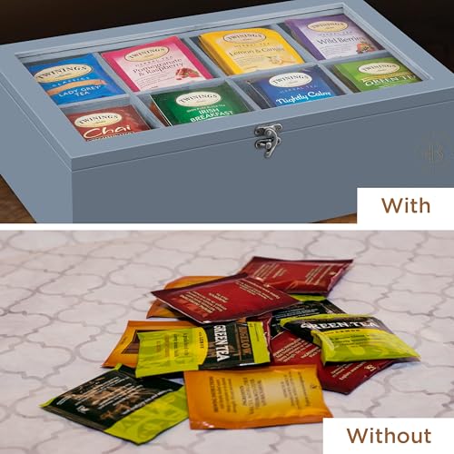 Tea Bag Organizer with Drawer (Grey)