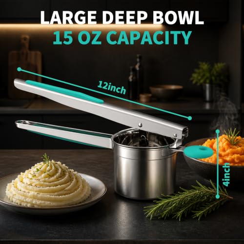 15oz Stainless Steel Potato Masher Ricer (SPR-G)