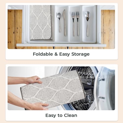 Dish Drying Mats 2 Pack (18''X24'' / Modern Medallion)