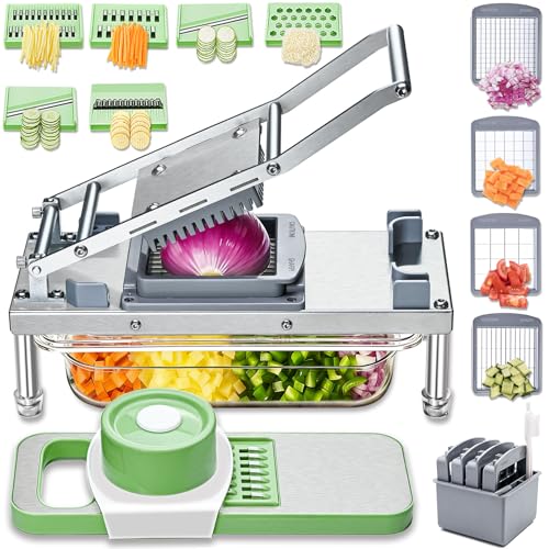 Vegetable Chopper Veggie Cutter Onion Food Potato Tomato Dicer With Blade (10 Blade)