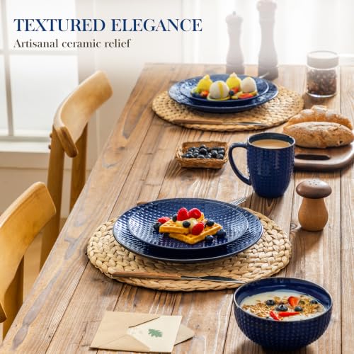 16 Pieces Dinnerware Sets (Blue / Service for 4 (16 Pcs))