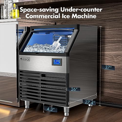 Commercial Ice Maker Machine 260LBS (260LBS/DAY / Stainless Steel)