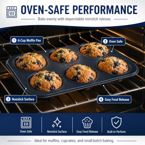 Stackable Nonstick Bakeware Set (Blue)