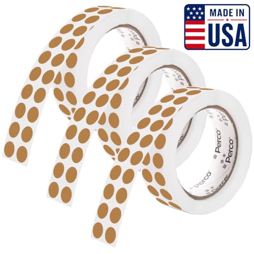 Kraft Brown Perforated Round Circle Dot Sticker 1 (Kraft Brown / 0.5 Inch)