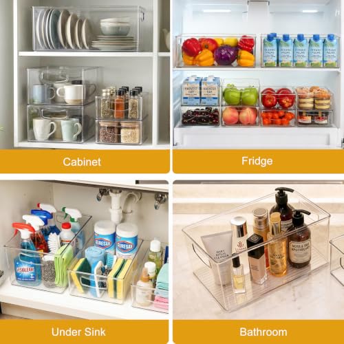 8 Pack Freezer Organizer Bins (2XL+3L+3M)