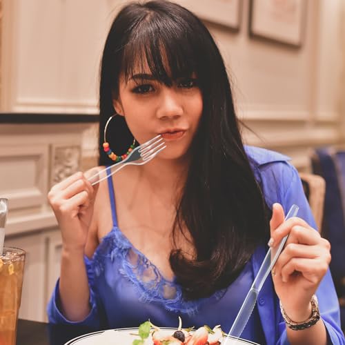 300 Count] Clear Plastic Forks (Clear / Fork)