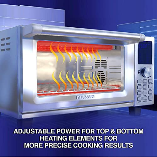 Bravo Convection Toaster Ovens Air Fryer Combo with 30QT Large Capacity For A Whole Chicken and 13" Pizza. Multi (Stainless Steel)