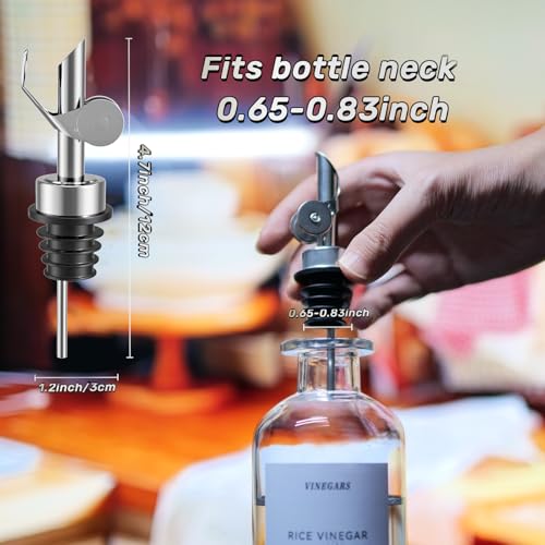 Olive Oil Dispenser Spout (8 Pack / Sliver)