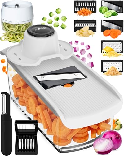 Pro Mandoline Vegetable Slicer (11 in 1 / White)