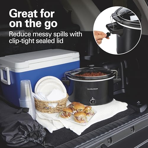 Stay or Go Extra Large 10 Quart Portable Slow Cooker (10 Quarts / Black)