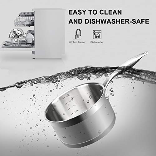 Stainless Steel Sauce Pan with Lid (2.5 Quarts)