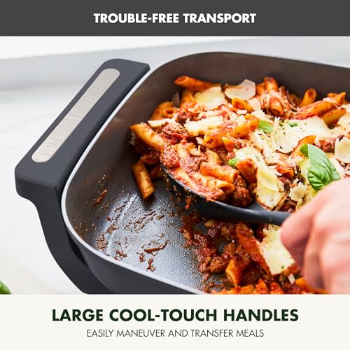 Advanced 12” X 15” Electric Skillet with Lid (12" x 5" Electric Skillet / Graphite)