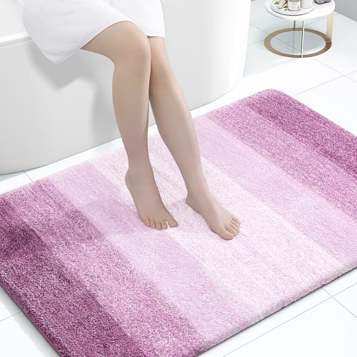 Large Bathroom Rugs 44x32 (44" X 32" / Pinkish-purple)