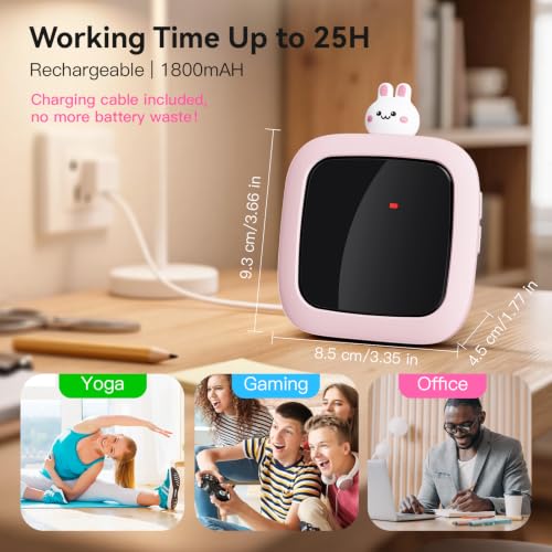 Digital Visual Timer for Kids (Rabbit Doll-pink)