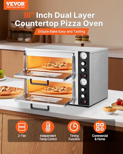 Pizza Oven Electric (18 Inch Dual Layer)
