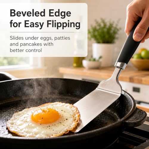 11 Inch Metal Spatula (Black-Metal Spatula)