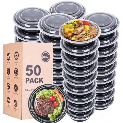 Meal Prep Containers (50pack16oz bowls)