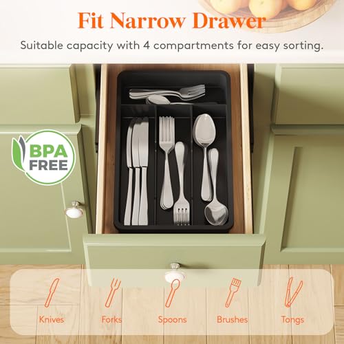 Silverware Drawer Organizer Tray