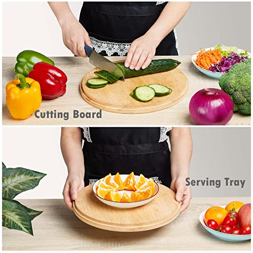 12.6" Extra Large Salad Serving Bowl Set with Wooden Lid&Utensils (12.6 inch / Matte White)