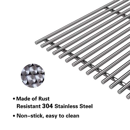 SN8264 (4-Pack) 19 1/4" Stainless Steel Cooking Grid Grates Replacement for Bull 18248 LP, 18249 NG, LP 47628, NG 47629, 57569 NG, 57568 LP, LP 62648, NG 62649 Grill (19 1/4" x 30")