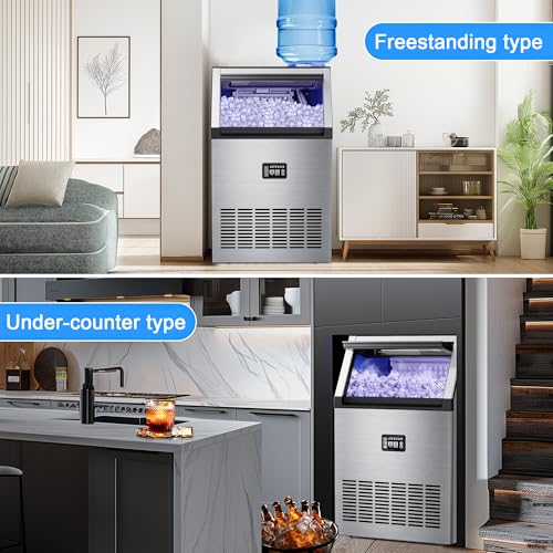 Undercounter Commercial Ice Maker 200LB (200Lbs/24H / Dual water inlet)
