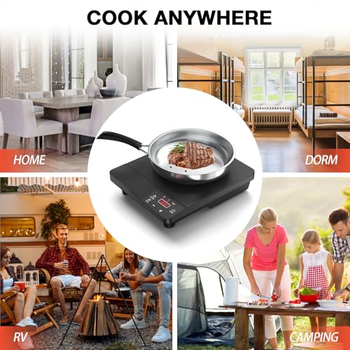 Portable Induction Cooktop 1800W (11 Inch Black)