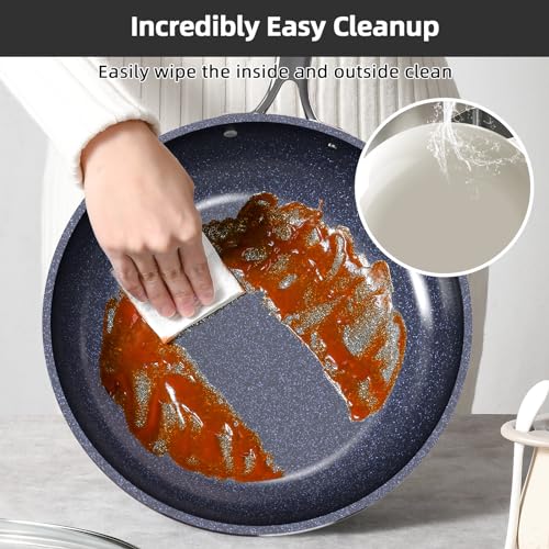 Lux 13pc Forged Lightweight Nonstick Ceramic Cookware Set (Oyster)