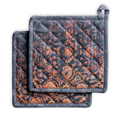Pot Holders 100% Cotton Potholders (024 - Imperfection / 8" x 8" (Pot Holder Pack of 2))