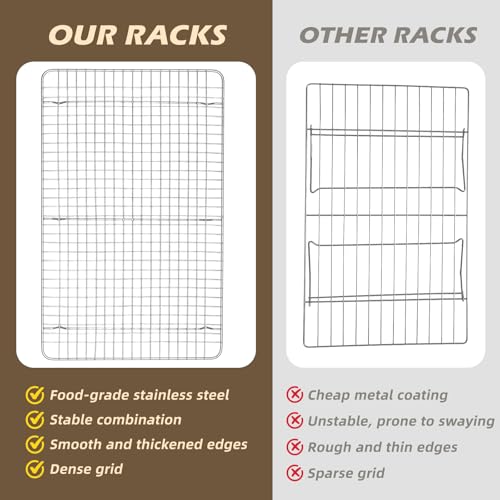 3 PCS Silver Stackable Cooling Rack