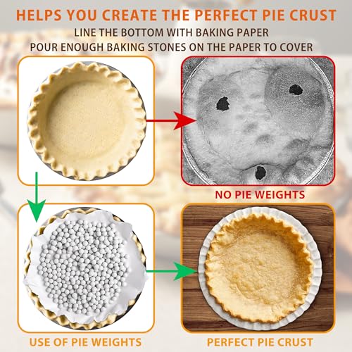 2.2 LB Pie Weights for Blind Baking in Kitchen (2.2lb white)