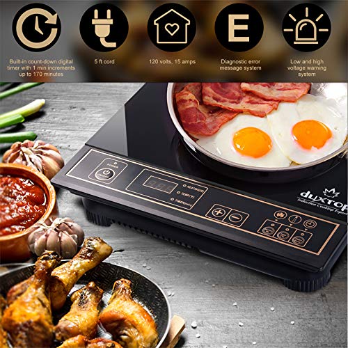 1800W Portable Induction Cooktop Countertop Burner (Gold)
