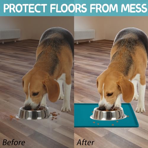 Silicone Cat & Dog Food Mat for Floors Waterproof