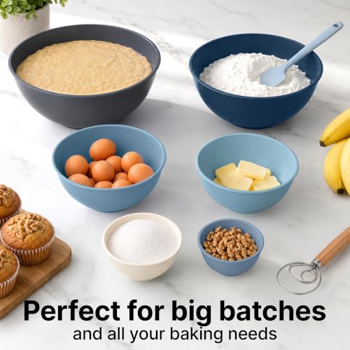 12 Piece Plastic Mixing Bowls with Leak (452.48 Count)