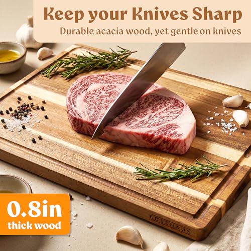 Extra Large Acacia Wood Cutting Board 17x13 (Single Board)