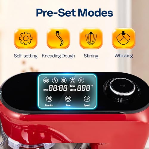 Stand Mixer with Dough Proofing (Smart Presets / Red)
