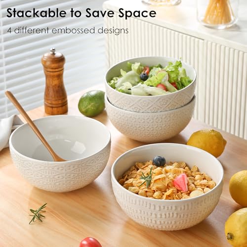 40 OZ Large Cereal Bowls Set of 4
