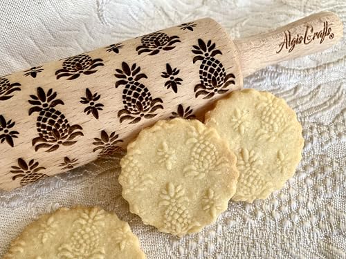HAWAII 3 KID Rolling Pin SET. Wooden Laser Cut Mini Rolling Pins for cookies