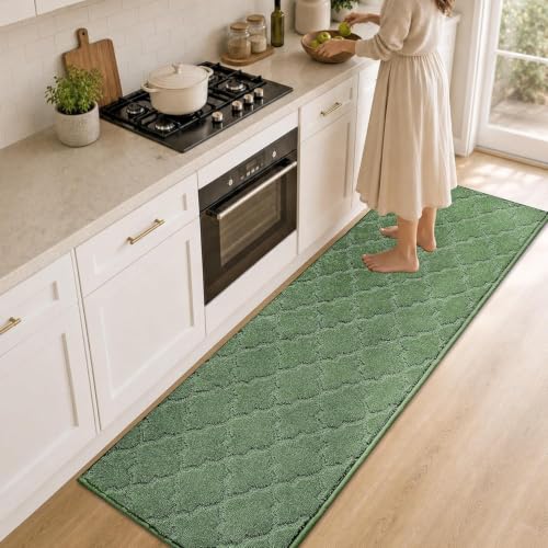 Kitchen Runner Rugs Non (Green / 24"X 72")