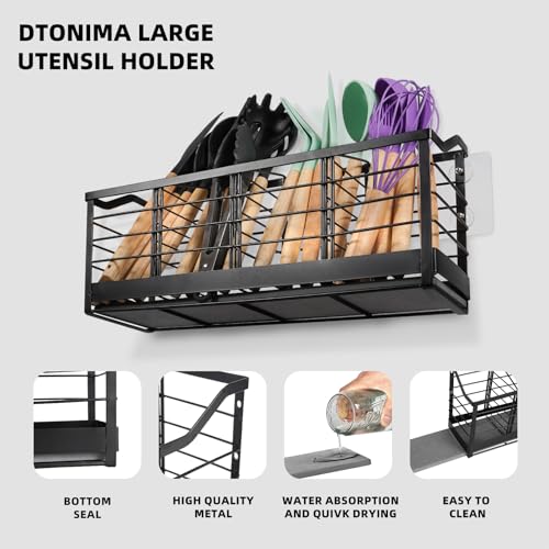 Large Kitchen Utensil Holder with Diatomite Base (4 Earth Base)