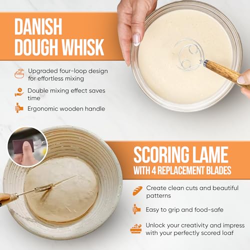 Banneton Bread Proofing Basket Set