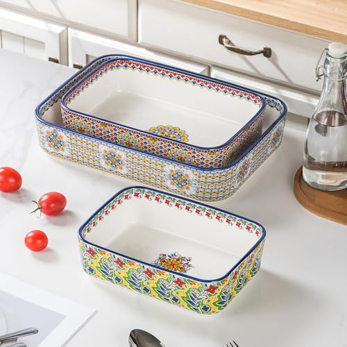 Ceramic Casserole Dishes Set of 3