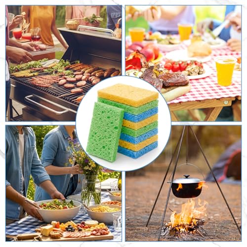 90 Pcs Sponges Bulk Sponges Kitchen Compressed Sponge (Light Color)