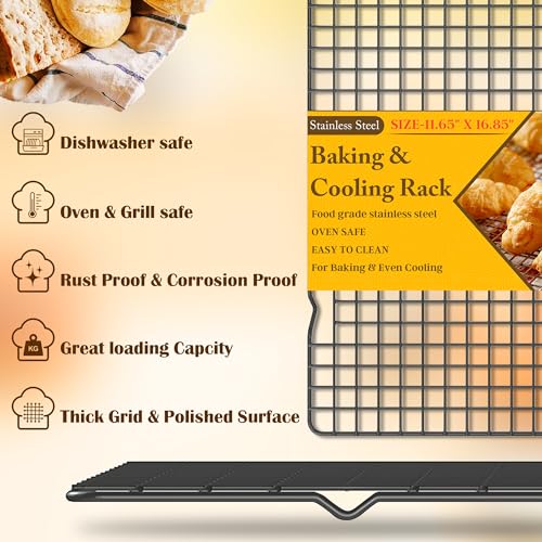 2 PCS Cooling Racks for Cooking and Baking