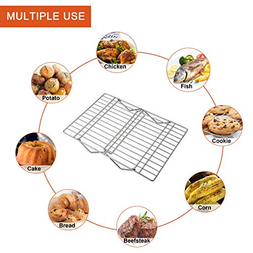 5 Tier Stainless Steel Cooling Rack (Silver / 16.5" x 11.4")