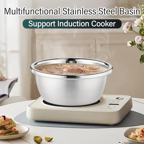 304 Stainless Steel Colander 2QT Microporous Colander & Mixing Bowl for Kitchen Cooking