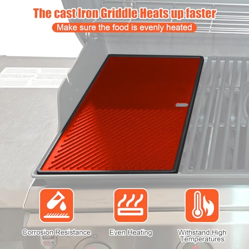 Reversible Griddle Replacement Parts (18.9" x 11.2" x 0.5")