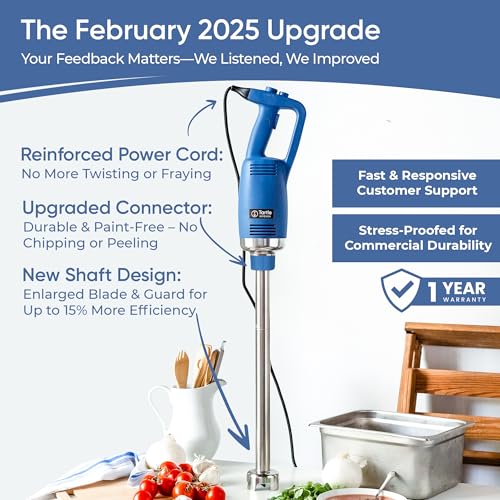 TK Commercial Immersion Blender 750W Heavy Duty for Restaurants