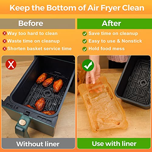 305Pcs Air Fryer Liners 8.5" x 5.5" for Bella Slim (8.5*5.5)