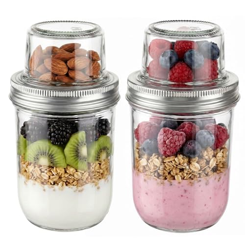 Layered Glass Yogurt Cups 2 Pack (20oz)