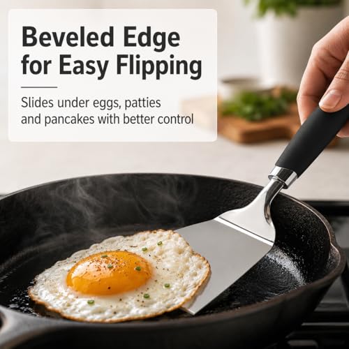 9.8 Inch Wide Turner Spatula (Black-Wide Turner)
